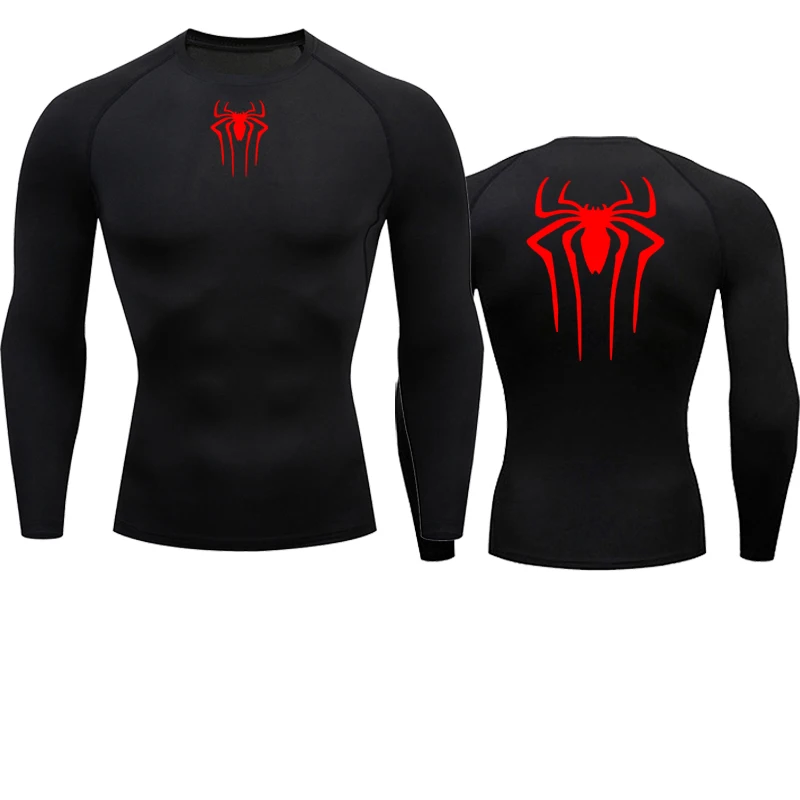 Sun Protection Sports Second Skin Running T-Shirt Men's Fitness Rashgarda MMA Long Sleeves Compression Shirt Workout Clothing