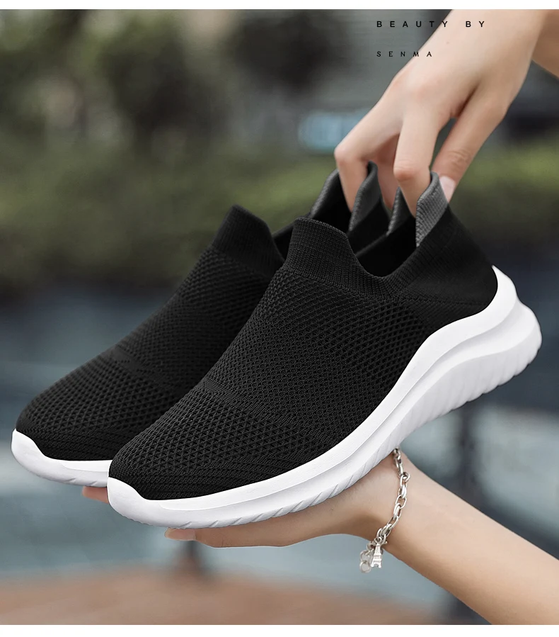 Unisex Men Women Casual Shoes Soft Sole Slip-On Men Sneakers Women Running Shoes Men Lightweight Loafers Walking Male Footwear