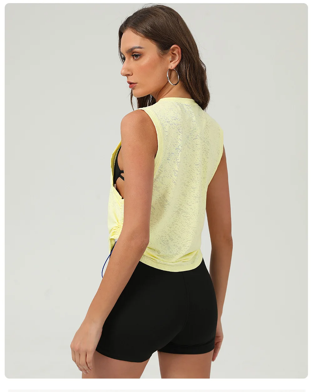 Women Sleeveless Yoga Shirt Summer Solid Color Loose Running Top Breathable Quick Dry Gym Vest Female Sportswear Workout Clothes