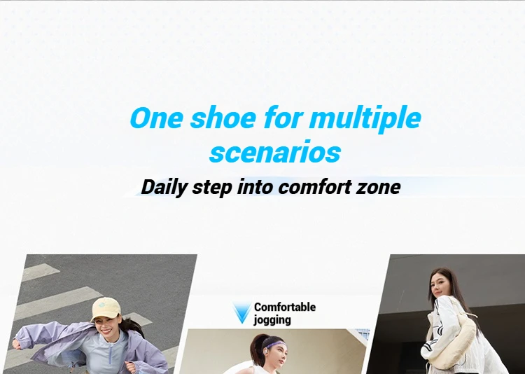361 Degrees Women's Running Shoes Casual Mesh Anti-slip Lightweight  Trendy Thick-sole Rebond Durable Female Sneakers 682532239