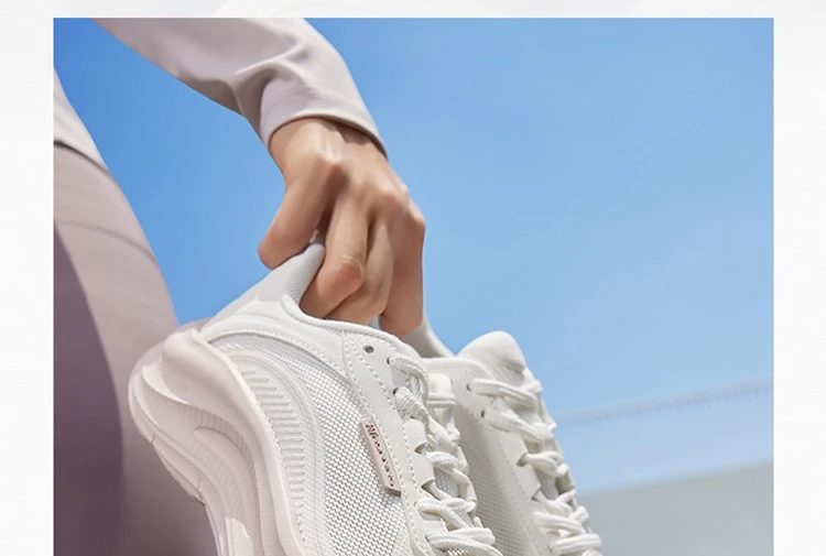 361 Degrees Women's Running Shoes Casual Mesh Anti-slip Lightweight  Trendy Thick-sole Rebond Durable Female Sneakers 682532239
