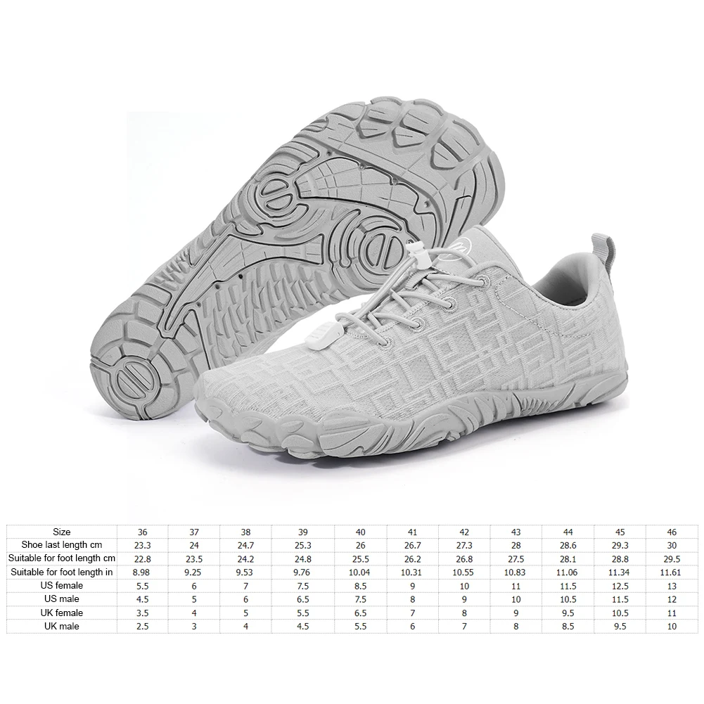 Unisex Water Shoes Non Slip Barefoot Beach Shoes Quick Drying Casual Wading Shoes Breathable Gym Sneakers for Water Sports