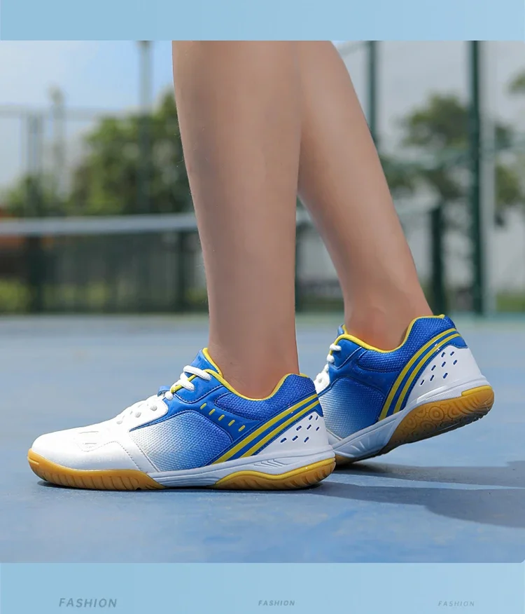 Unisex Trendy Professional Volleyball Badminton Tennis Shoes Comfy Non Slip Durable Lace Up Rubber Sole Couple Shoes Sneakers