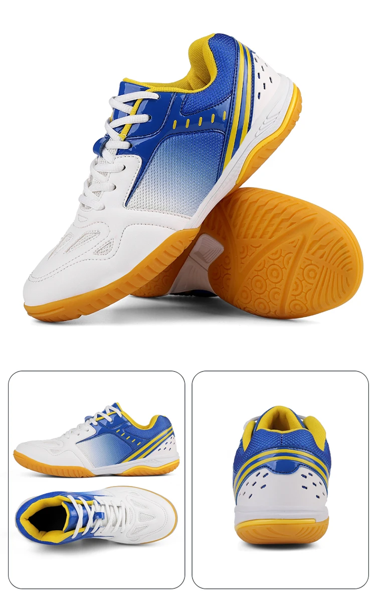 Unisex Trendy Professional Volleyball Badminton Tennis Shoes Comfy Non Slip Durable Lace Up Rubber Sole Couple Shoes Sneakers