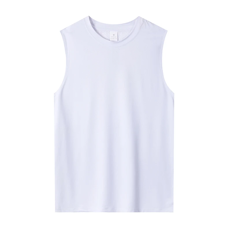 Mens Gym Tank Top Men Fitness Sleeveless Shirt Male Mesh Breathable Fitness Sports Vest Undershirt Gyms Running Vest Men