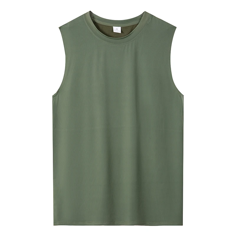 Mens Gym Tank Top Men Fitness Sleeveless Shirt Male Mesh Breathable Fitness Sports Vest Undershirt Gyms Running Vest Men