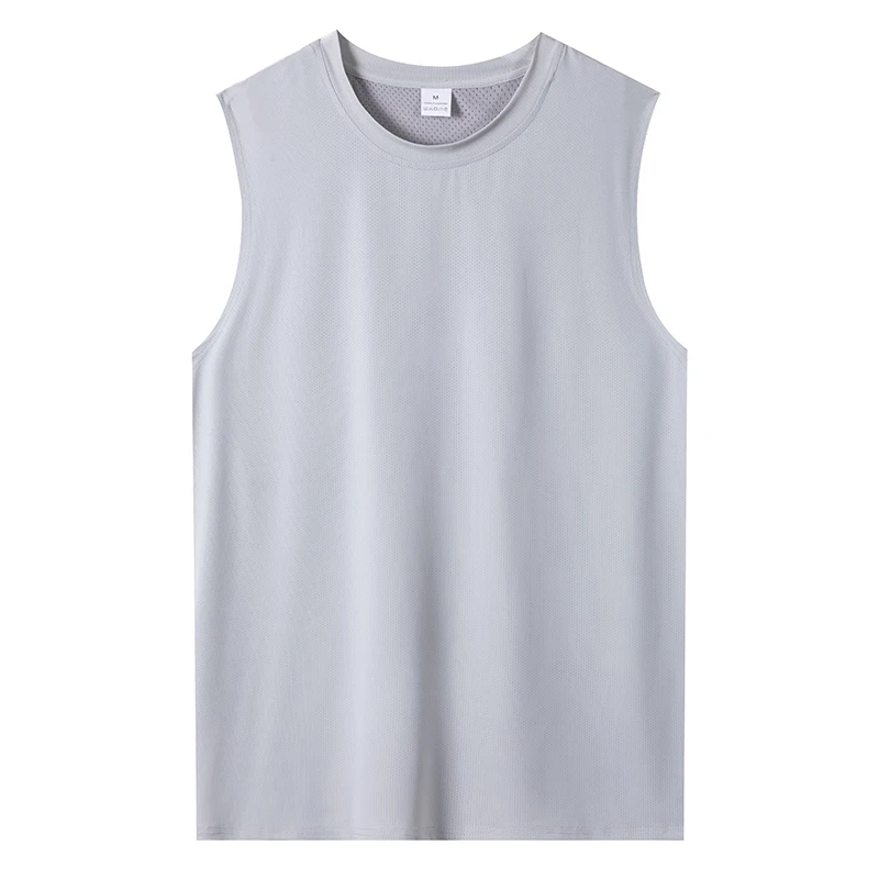 Mens Gym Tank Top Men Fitness Sleeveless Shirt Male Mesh Breathable Fitness Sports Vest Undershirt Gyms Running Vest Men