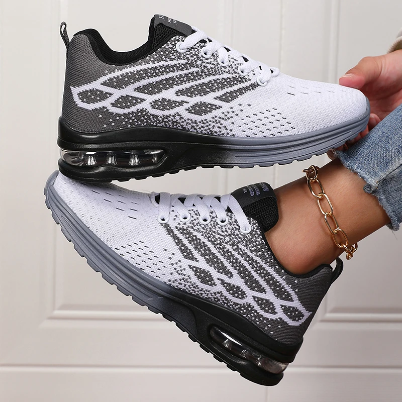 Women's Sneakers Fashion Breathable Walking Mesh Women Shoes Platform Sneaker Gym Loafers Flat Tennis Shoes Zapatillas De Mujer
