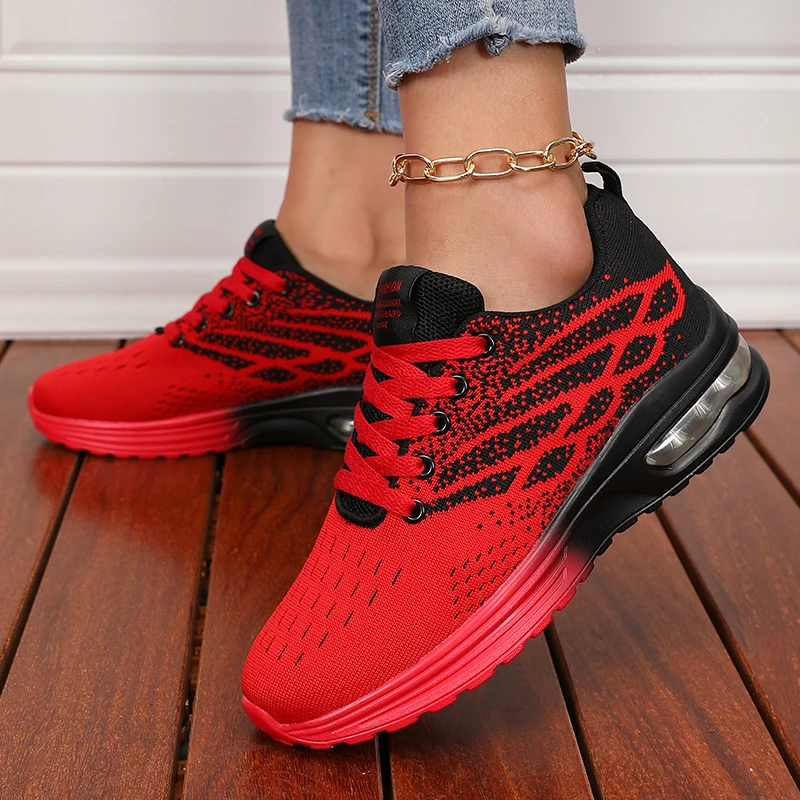 Women's Sneakers Fashion Breathable Walking Mesh Women Shoes Platform Sneaker Gym Loafers Flat Tennis Shoes Zapatillas De Mujer
