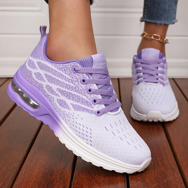 Women's Sneakers Fashion Breathable Walking Mesh Women Shoes Platform Sneaker Gym Loafers Flat Tennis Shoes Zapatillas De Mujer