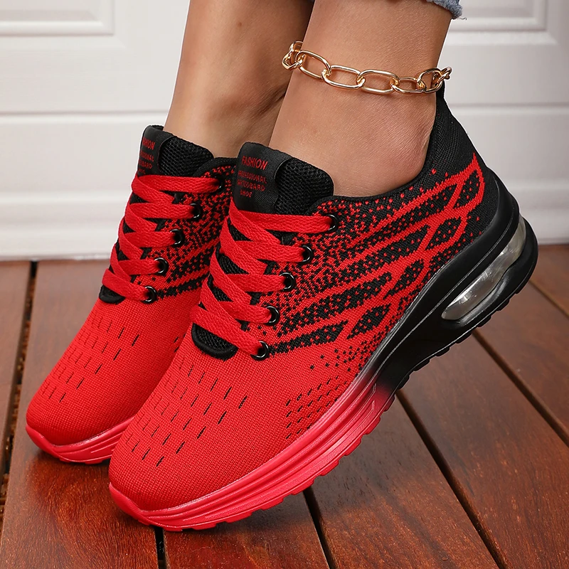 Women's Sneakers Fashion Breathable Walking Mesh Women Shoes Platform Sneaker Gym Loafers Flat Tennis Shoes Zapatillas De Mujer