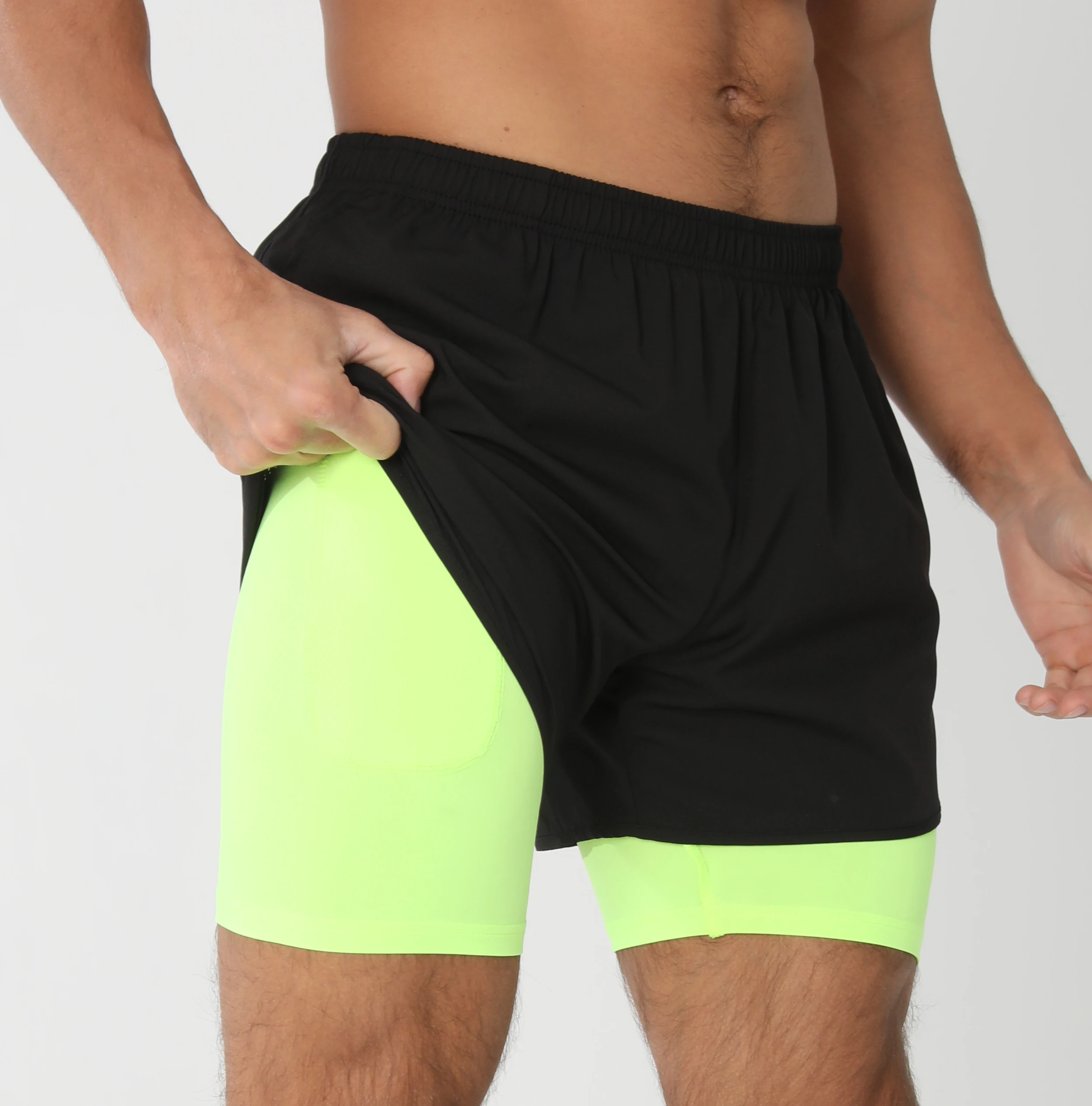 Gym Shorts Men Running Shorts with Liner Pockets Towel Loop Quick Dry Lightweight Workout Men's Breathable Athletic Sport Shorts