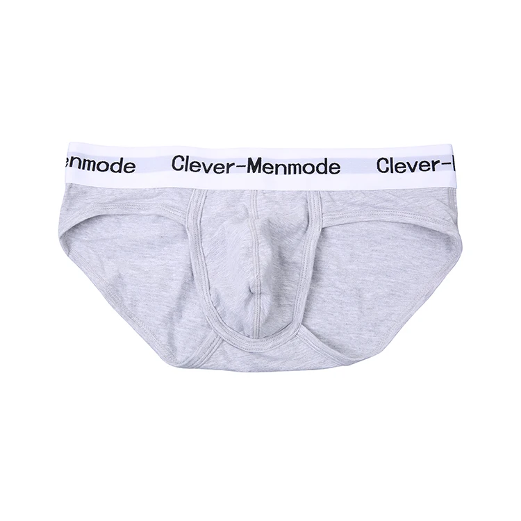 Mens Exercise Underwear Bulge Pouch Low-rise Cotton Boxer Briefs Fitness Sports Wide Waistband Underpants Gym Wear