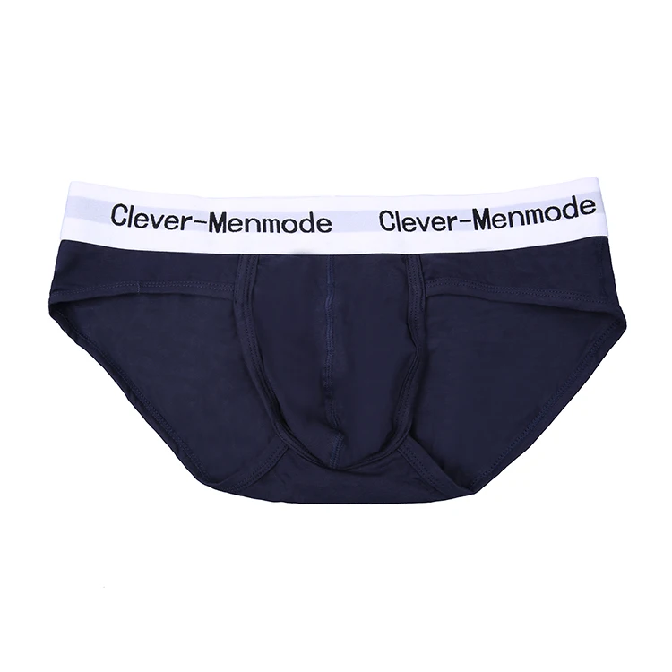 Mens Exercise Underwear Bulge Pouch Low-rise Cotton Boxer Briefs Fitness Sports Wide Waistband Underpants Gym Wear