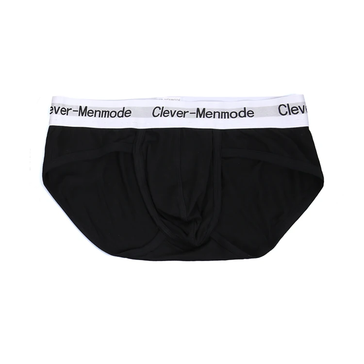 Mens Exercise Underwear Bulge Pouch Low-rise Cotton Boxer Briefs Fitness Sports Wide Waistband Underpants Gym Wear