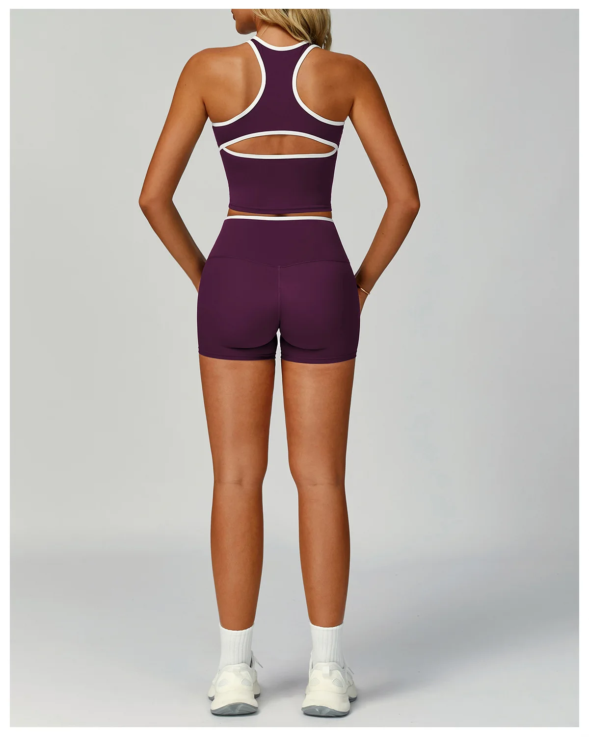 Gym Tracksuit Yoga Set 2 Pieces Workout Outfits Fitness Sportswear High Waist Leggings Sports Bra Athletic Wear Women Clothes