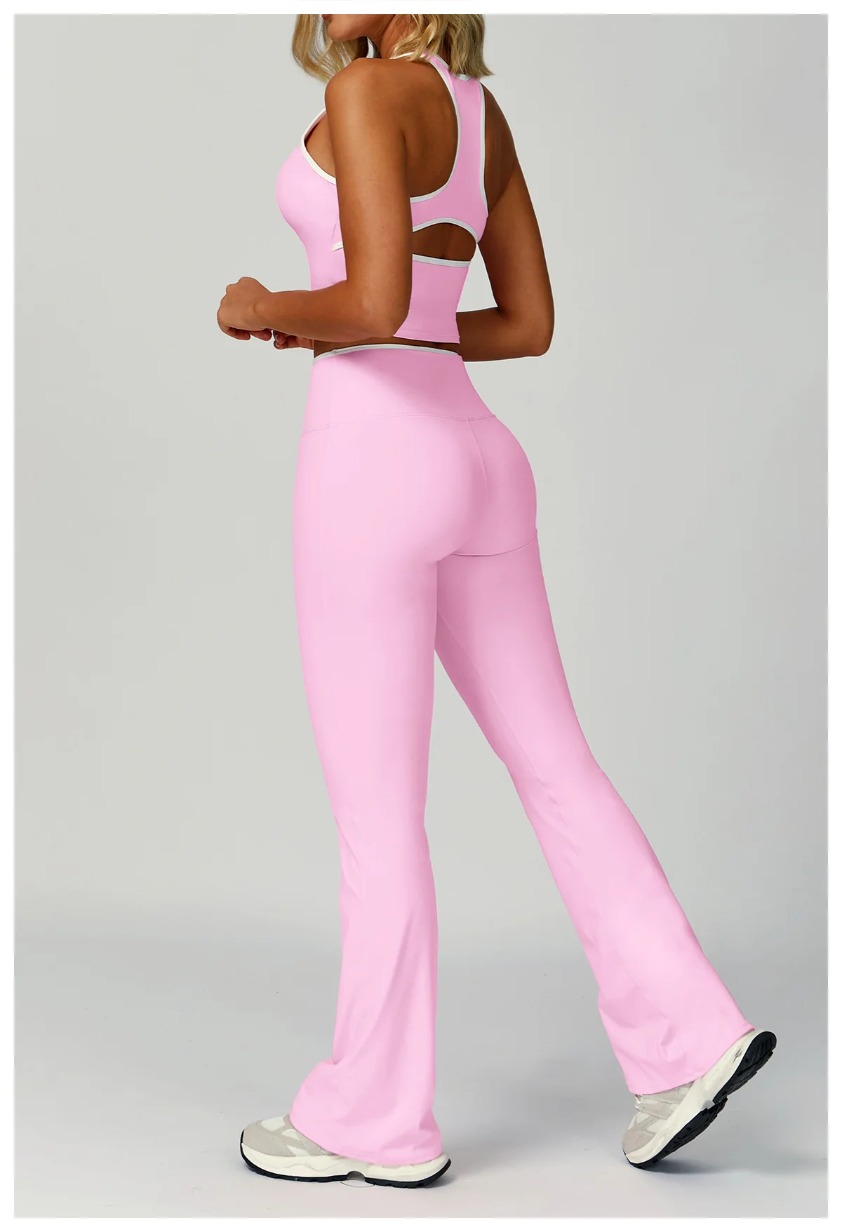 Gym Tracksuit Yoga Set 2 Pieces Workout Outfits Fitness Sportswear High Waist Leggings Sports Bra Athletic Wear Women Clothes