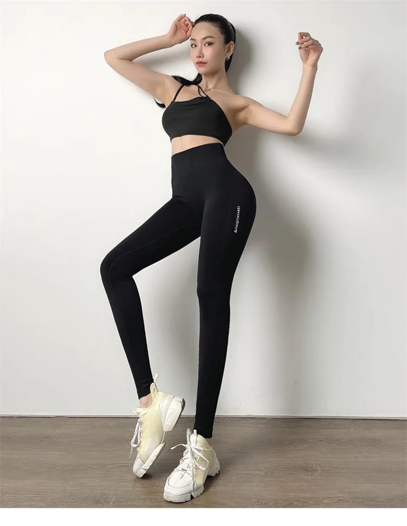 Cloud Hide Long Yoga Pants Women Fitness Sports Leggings Sexy Gym Tights Running Seamless Trousers High Waist Workout Sportswear