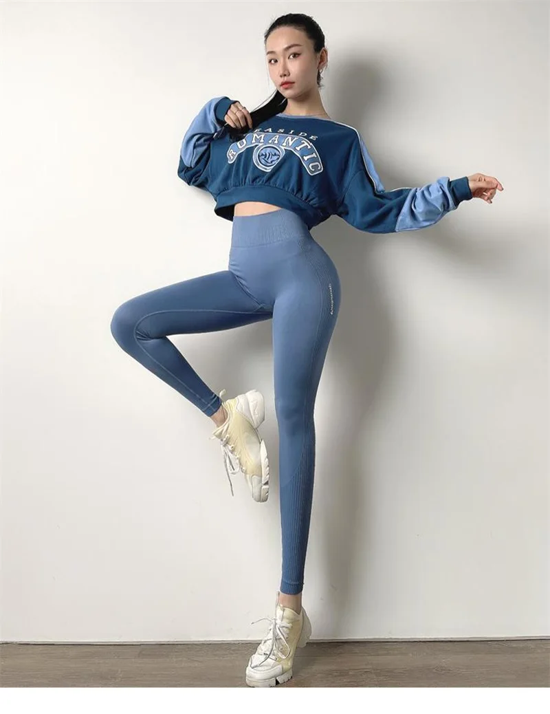 Cloud Hide Long Yoga Pants Women Fitness Sports Leggings Sexy Gym Tights Running Seamless Trousers High Waist Workout Sportswear
