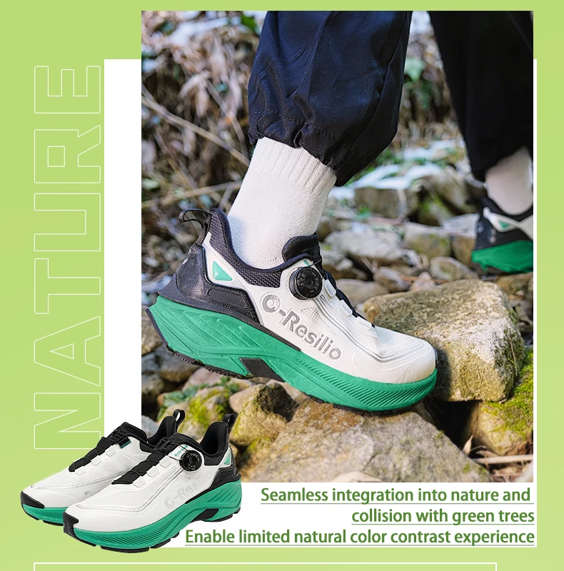 ONEMIX Outdoor Running Sneakers Men Elastic Trail Shoes Lightweight Breathable Women Sneakers Couple Casual Waterproof Shoes