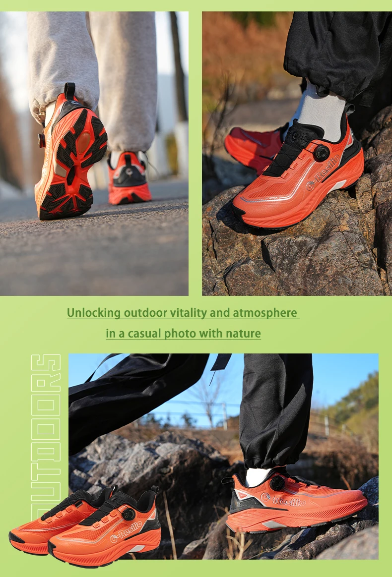 ONEMIX Outdoor Running Sneakers Men Elastic Trail Shoes Lightweight Breathable Women Sneakers Couple Casual Waterproof Shoes