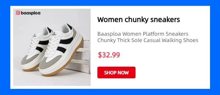 Baasploa Winter Women Sneakers Plush Warm Snow Boots Non-Slip Waterproof Shoes Women Outdoor Boots Walking Shoes