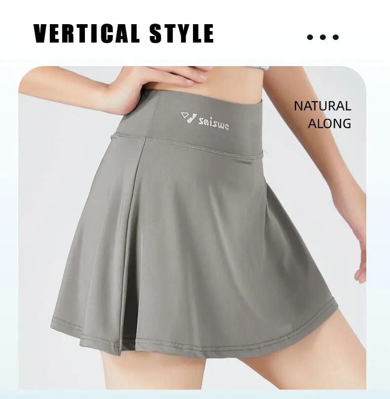Tennis Short Skirt Casual Sport Running Shorts Skirts Summer Breathable Yoga Fitness Short Skirt Women Sports Golf Pleated Skirt