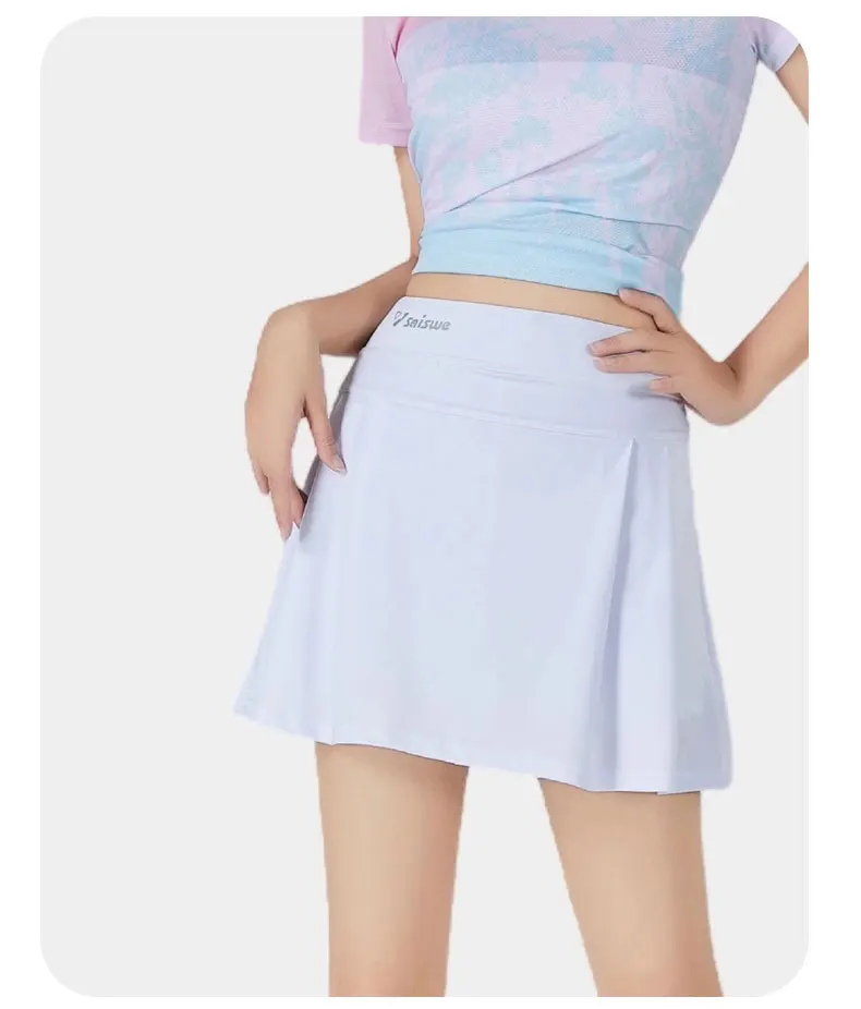 Tennis Short Skirt Casual Sport Running Shorts Skirts Summer Breathable Yoga Fitness Short Skirt Women Sports Golf Pleated Skirt