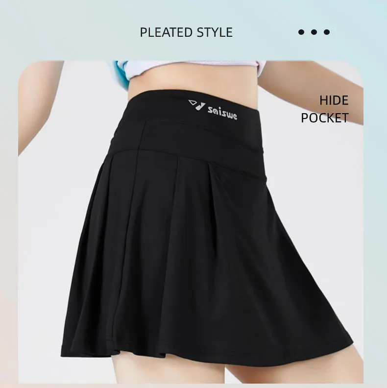 Tennis Short Skirt Casual Sport Running Shorts Skirts Summer Breathable Yoga Fitness Short Skirt Women Sports Golf Pleated Skirt