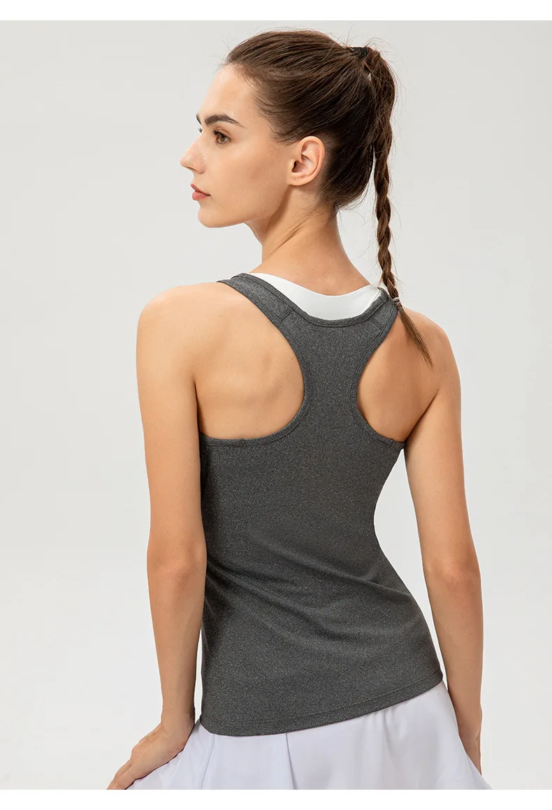 Women Casual Sport Yoga Vest Quick Dry Sports Running T-shirt Training Workout Yoga T-Shirt Running Gym Sports T-shirt Sleeveles