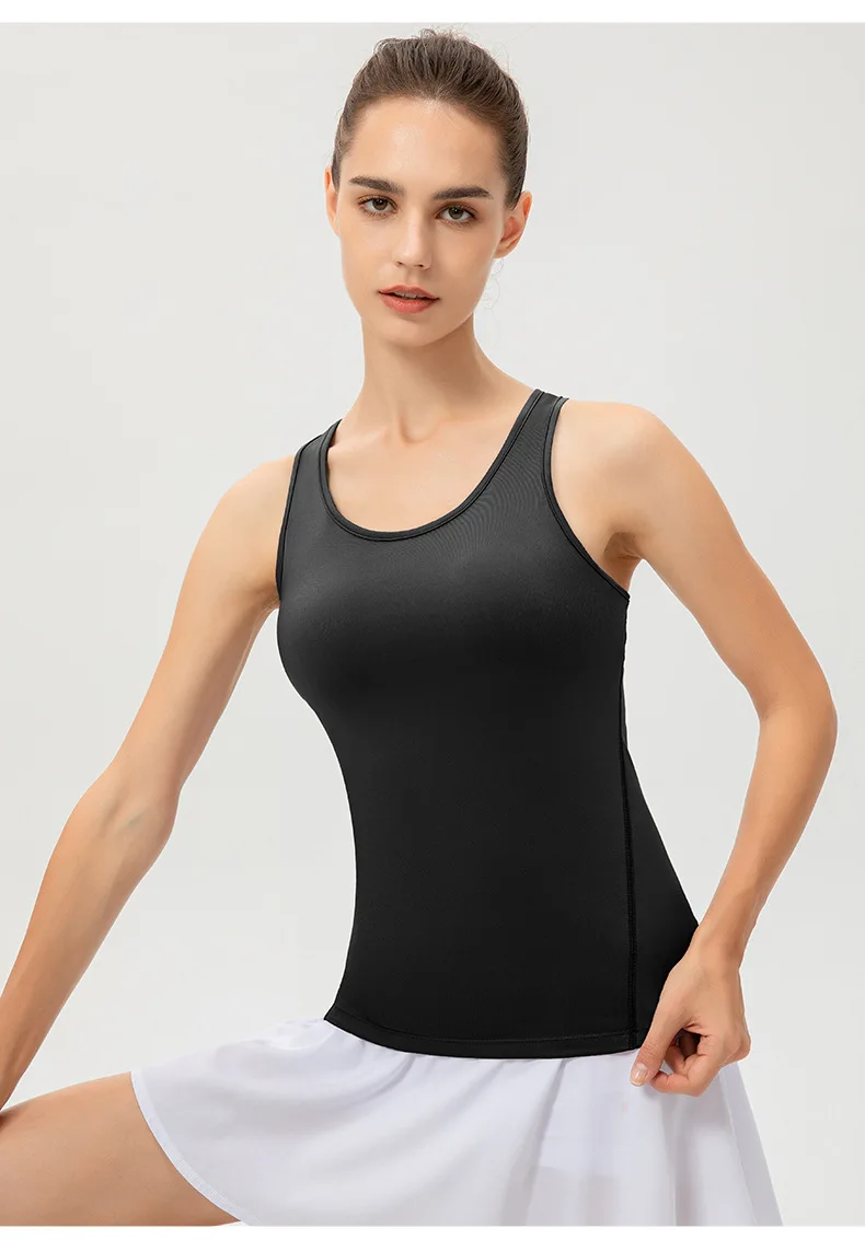Women Casual Sport Yoga Vest Quick Dry Sports Running T-shirt Training Workout Yoga T-Shirt Running Gym Sports T-shirt Sleeveles
