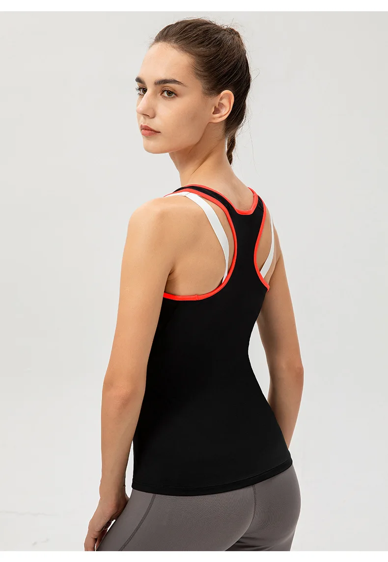Women Casual Sport Yoga Vest Quick Dry Sports Running T-shirt Training Workout Yoga T-Shirt Running Gym Sports T-shirt Sleeveles