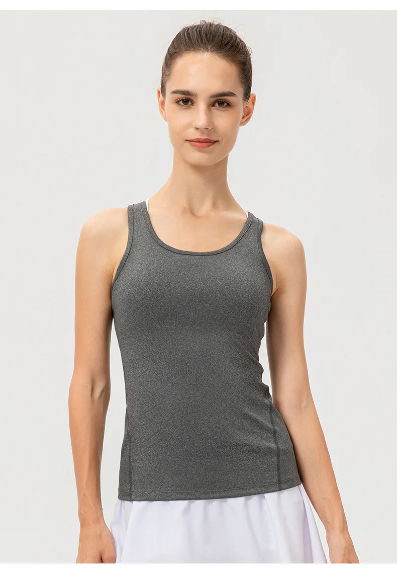Women Casual Sport Yoga Vest Quick Dry Sports Running T-shirt Training Workout Yoga T-Shirt Running Gym Sports T-shirt Sleeveles
