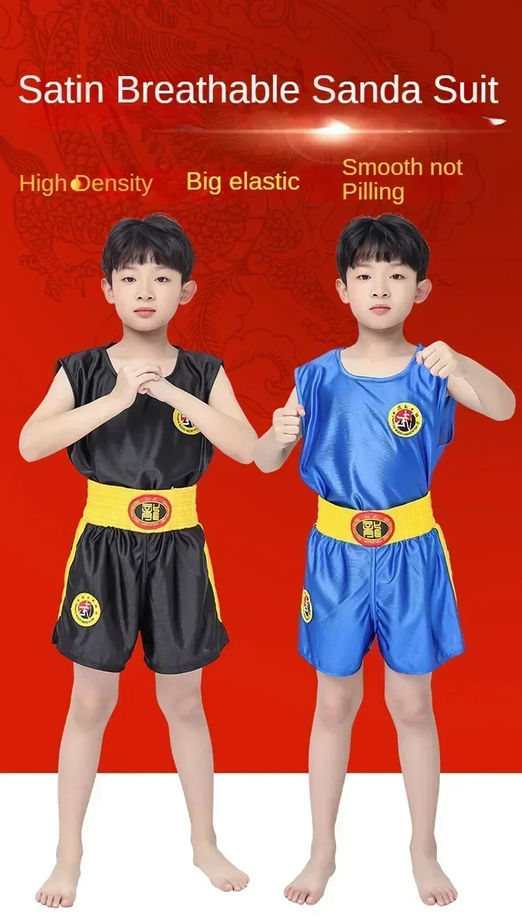 Sanda Clothing Fighting Shorts Sanda Clothing Muay Thai Male and Female Children's Martial Arts Performance Training Clothing