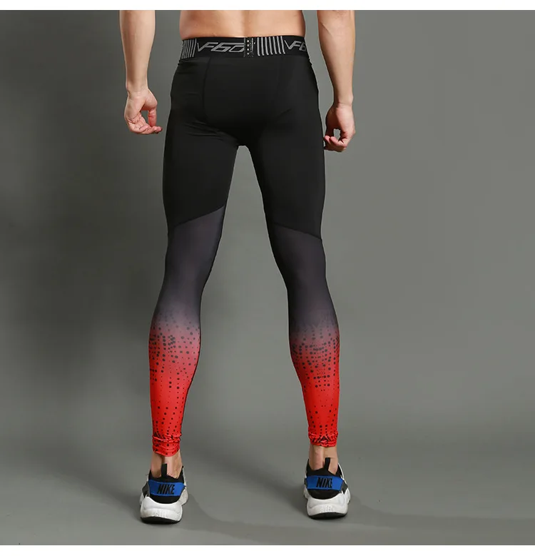 Men's Lycra Leggings Compression Sports Pants Cycling Running Basketball Football Sweatpants Fitness Tights Trousers Rash Guard