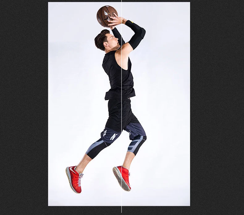 Men's Lycra Leggings Compression Sports Pants Cycling Running Basketball Football Sweatpants Fitness Tights Trousers Rash Guard