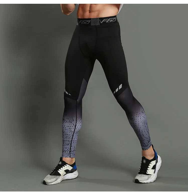 Men's Lycra Leggings Compression Sports Pants Cycling Running Basketball Football Sweatpants Fitness Tights Trousers Rash Guard