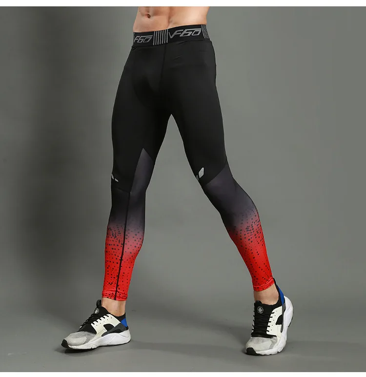 Men's Lycra Leggings Compression Sports Pants Cycling Running Basketball Football Sweatpants Fitness Tights Trousers Rash Guard