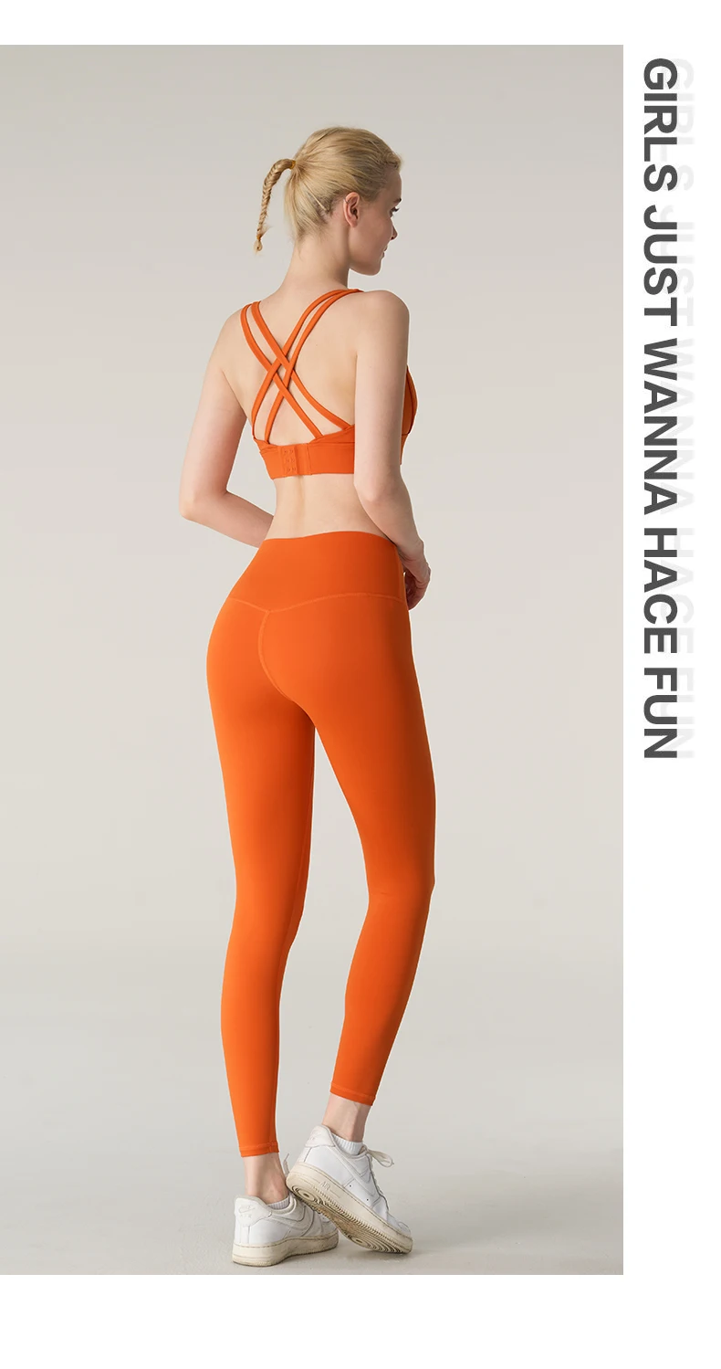 2 Piece Yoga Clothes Women's Tracksuit Athletic Wear Pilates Fitness Suit Gym Workout Push Up Clothes Sports Bra Leggings Suit