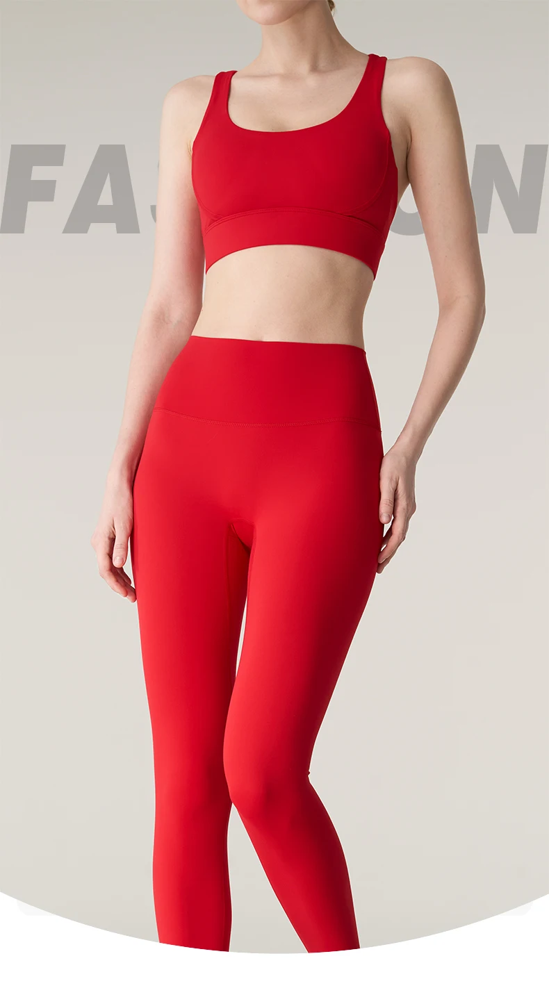 2 Piece Yoga Clothes Women's Tracksuit Athletic Wear Pilates Fitness Suit Gym Workout Push Up Clothes Sports Bra Leggings Suit