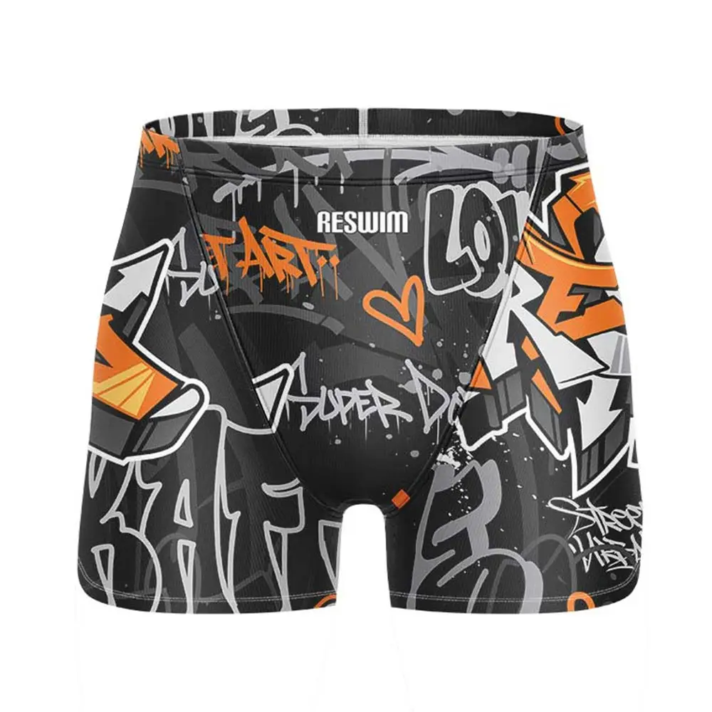 2026 Men's Swim Jammers Swimsuit Shorts Athletic Training Short Swimwear Swimming Trunks Summer Quick Dry Swim Surf Diving Pants