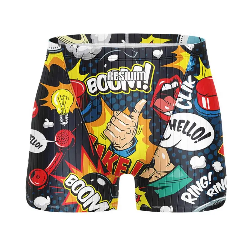 2026 Men's Swim Jammers Swimsuit Shorts Athletic Training Short Swimwear Swimming Trunks Summer Quick Dry Swim Surf Diving Pants