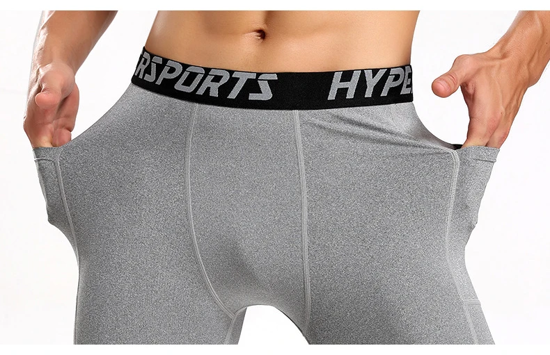 Men Running Short Quick Dry Leggings Mens Compression Tights Gym Fitness Sport Shorts Male Trunks
