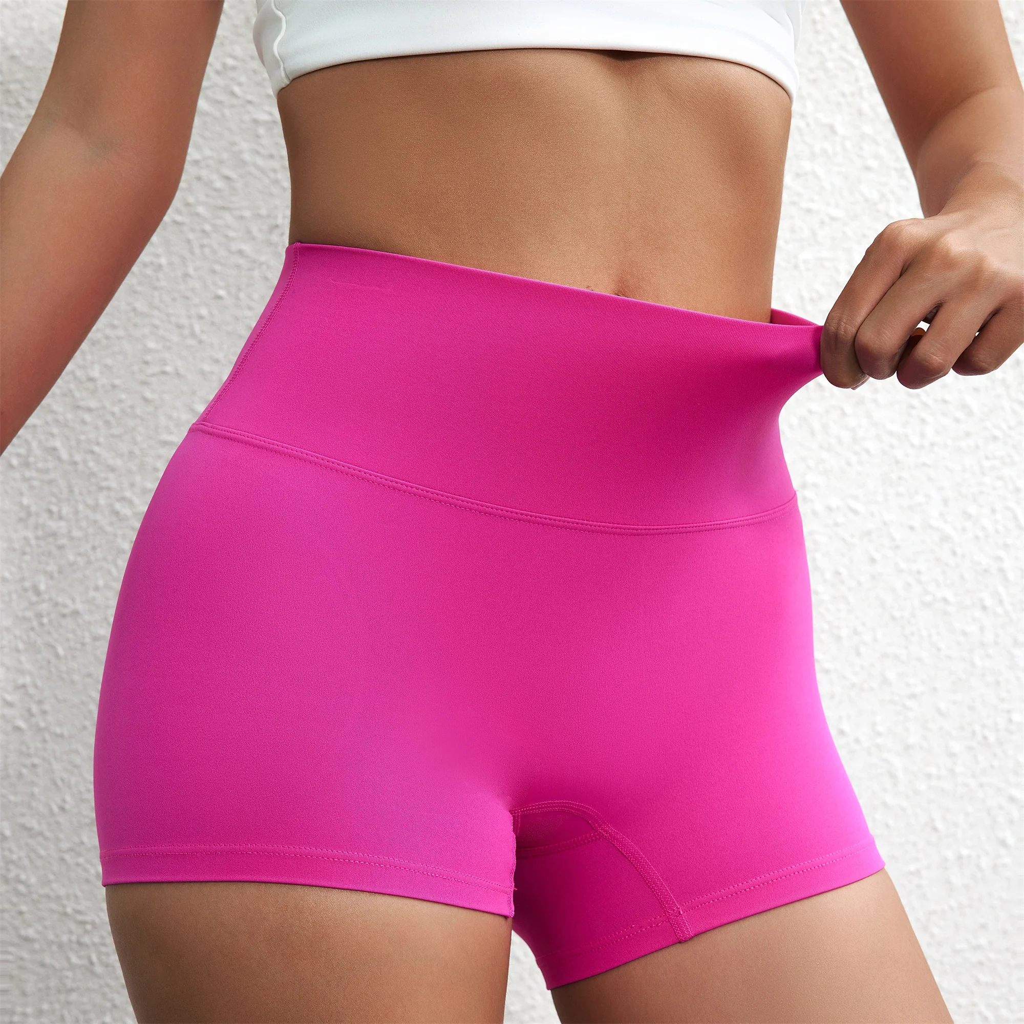 Sexy Solid Color Women Gym Sport Short Leg Short Soft Comfortable Tight Compression Comprehensive Training yoga Jogging Athletic