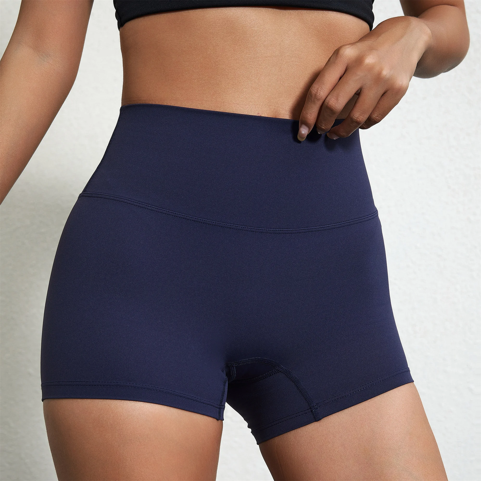 Sexy Solid Color Women Gym Sport Short Leg Short Soft Comfortable Tight Compression Comprehensive Training yoga Jogging Athletic