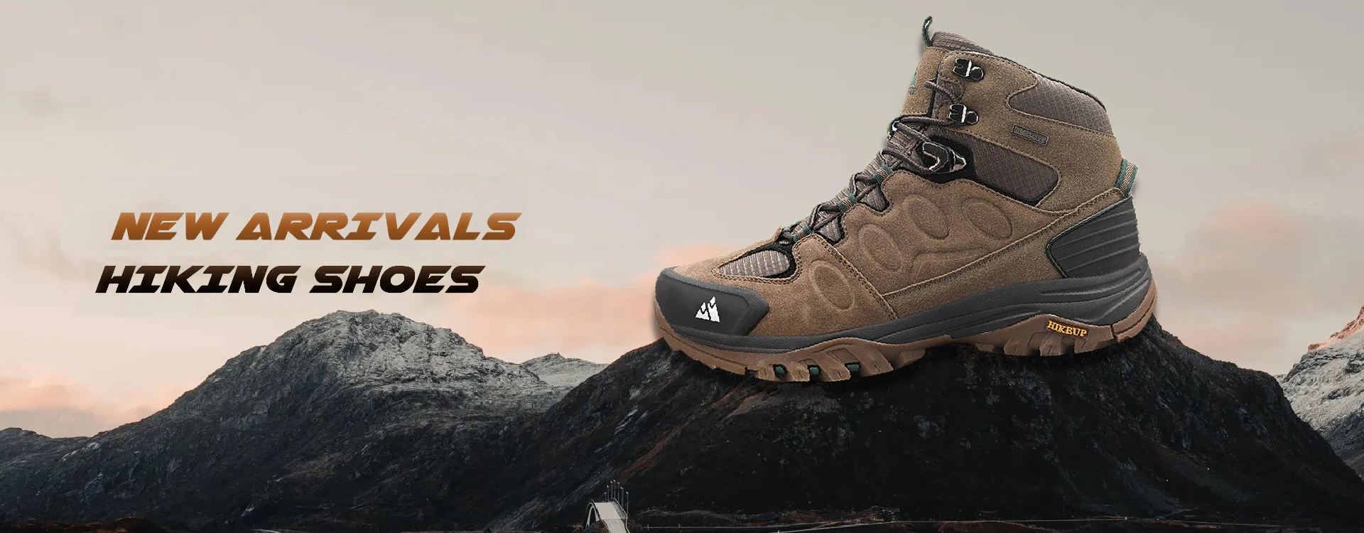 HIKEUP Men's Ankle Boots for Leather Men's Winter Boots Brand Designer Hiking Tactical Shoes Work Safety Sneakers Army