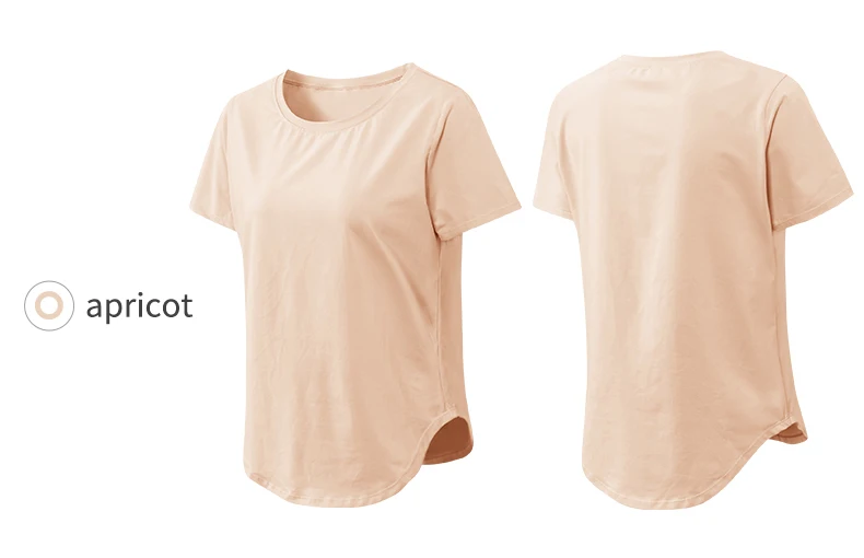 Women Yoga Top Solid Short Sleeve Sport T-Shirt Loose Fitness Yoga Top Gym Shirt Casual Running Top Training Shirt