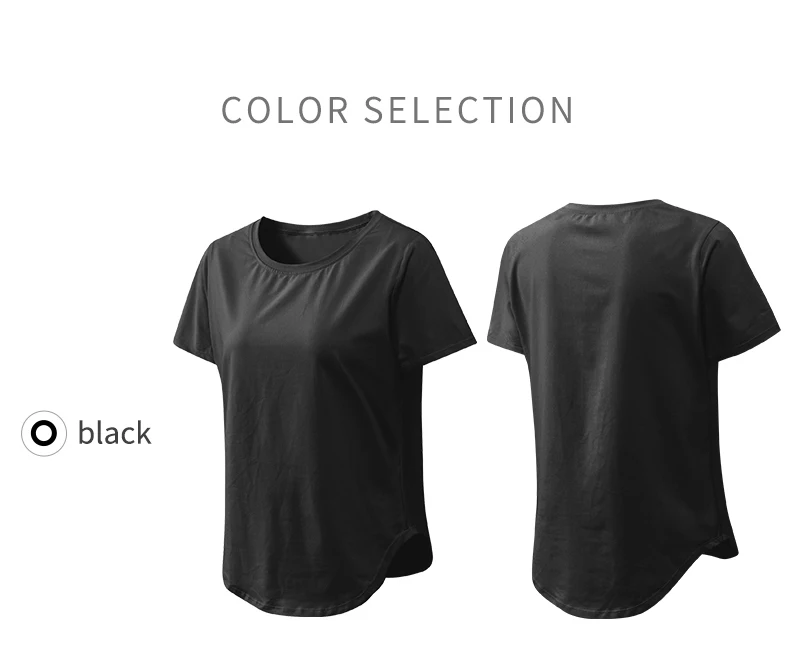 Women Yoga Top Solid Short Sleeve Sport T-Shirt Loose Fitness Yoga Top Gym Shirt Casual Running Top Training Shirt