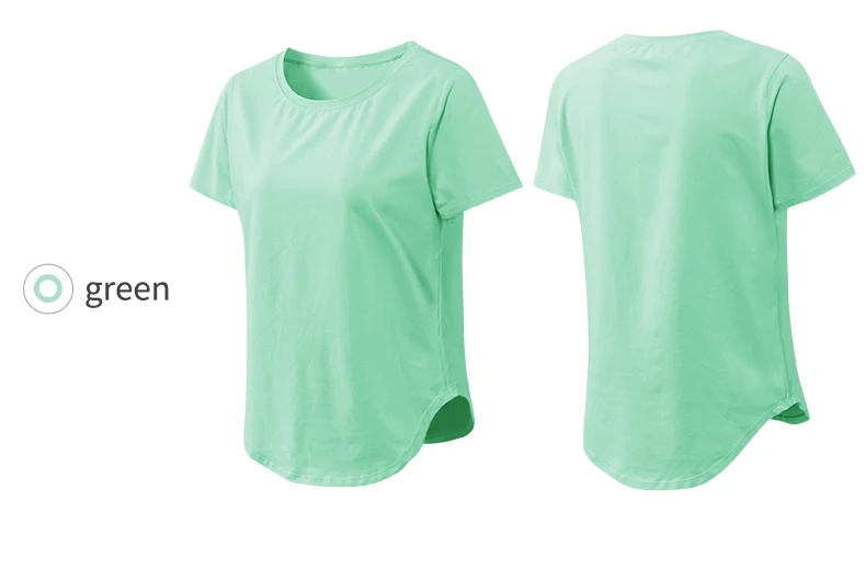 Women Yoga Top Solid Short Sleeve Sport T-Shirt Loose Fitness Yoga Top Gym Shirt Casual Running Top Training Shirt