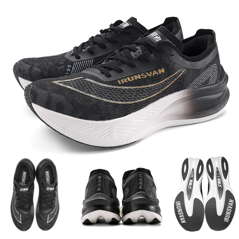 IRUNSVAN Professional Marathon Shoes Men Nylon Carbon Fiber Breathable Ultra Light Race Running Sneakers Unisex